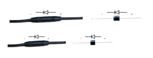 direction of the diodes