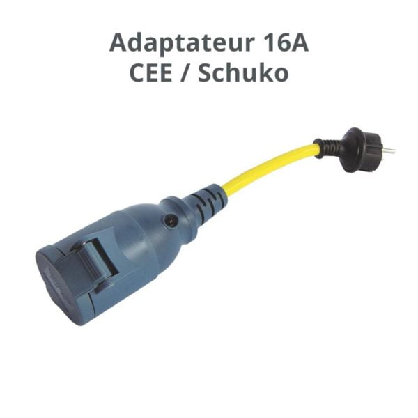 adaptateur shucko 16A CEE