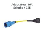 adaptateur shucko 16A CEE