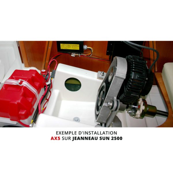 exemple installation Oceanvolt AX moteur pour bateau