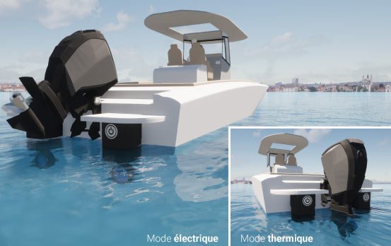 turbine Bluespin rétracatable moteur hybridation douce