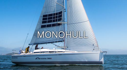motorisation solution for monohull boat