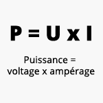 formule de calcul de la consommation d'un appareil électrique