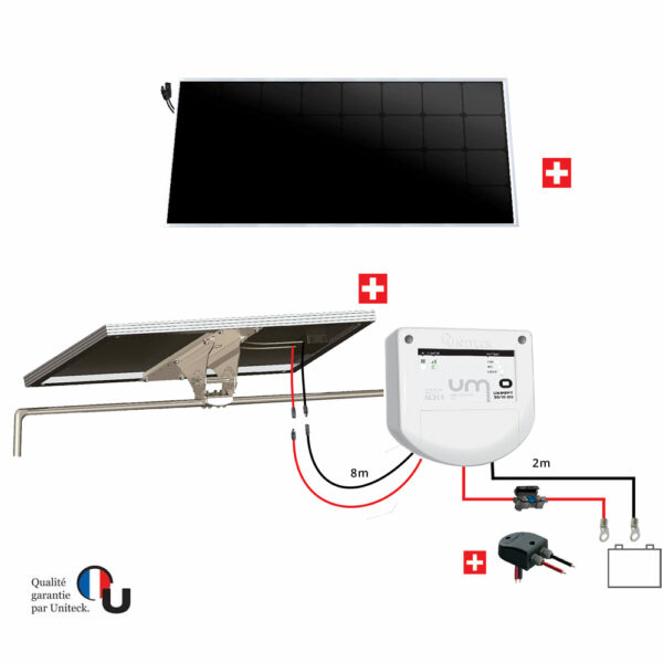 kit d'installation de panneaux solaires Uniteck 110W pour bateau