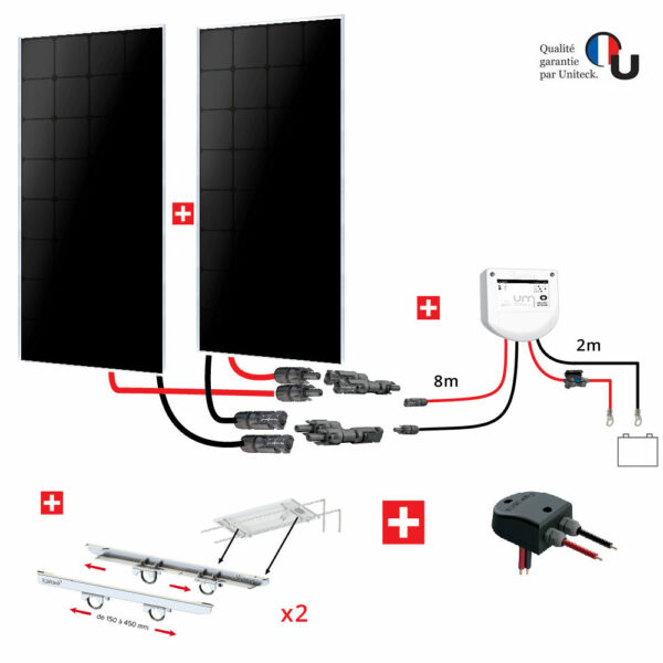 kit d'installation de panneaux solaires Uniteck 300W pour bateau