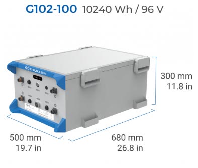 batterie LiFePO4 G102-100 pour moteur électrique