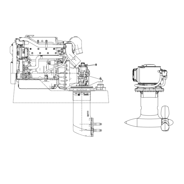 schéma HighPower Servoprop 25 d'Oceanvolt