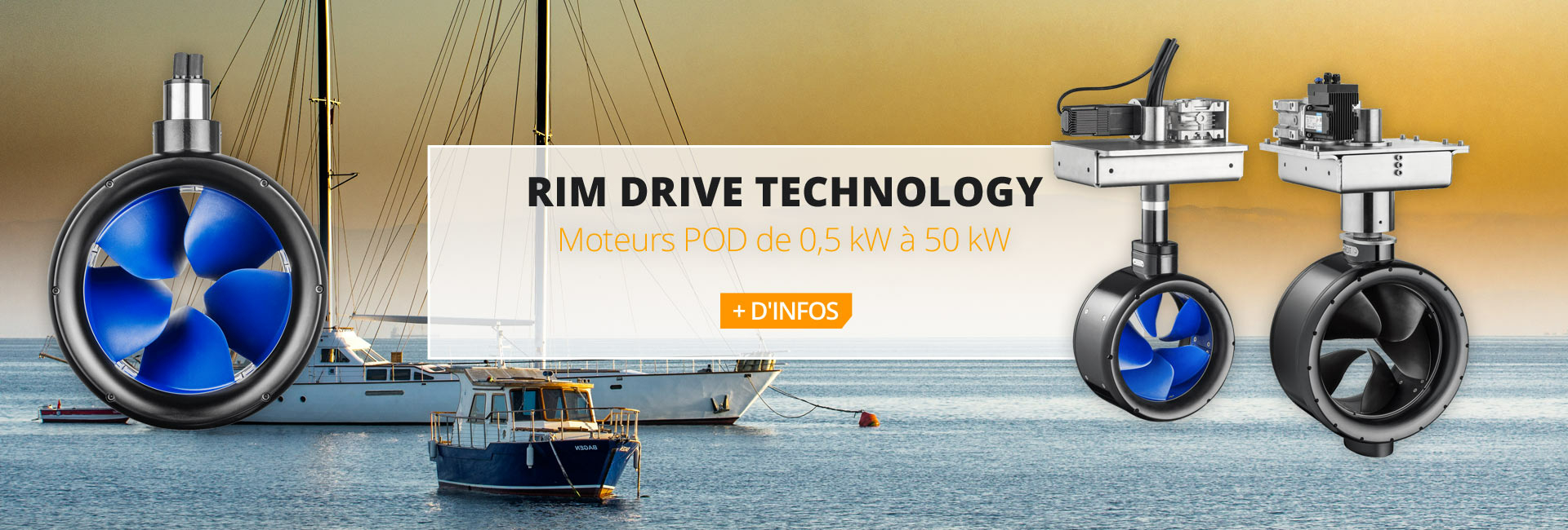 moteurs électriques de type pod pour bateau RIM Drive Technology moteurs électriques de type pod pour bateau