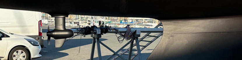 installation moteur électrique Epropulsion POD 3kW installé sur bateau