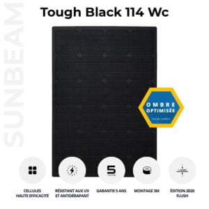 panneau solaire marine Sunbeamsystem Tough Black 114 Wc