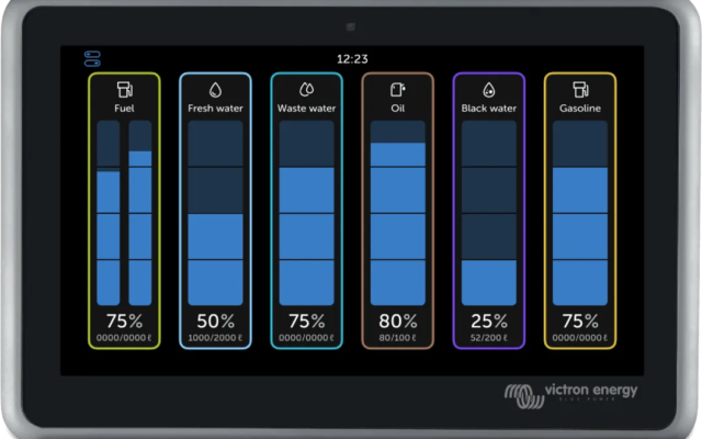 interface de controle VRM du Cerbo GX