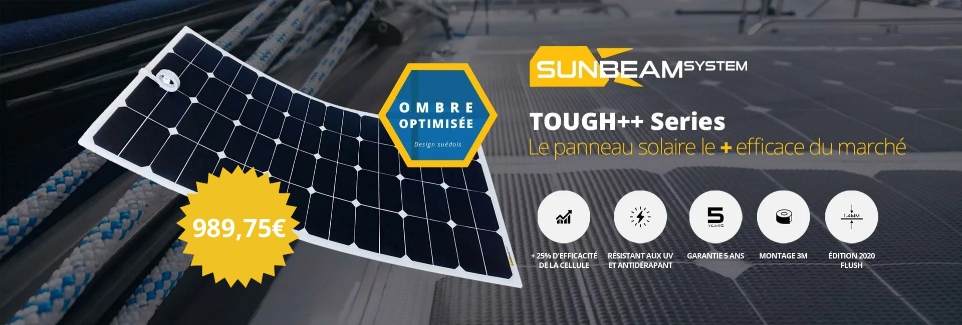 Sunbeam System panneau solaire pour bateau