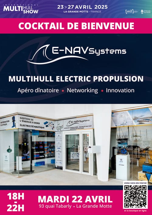 affiche invitation cocktail de bienvenue Multihull Show 2025 La Grande Motte affiche invitation cocktail de bienvenue Multihull Show 2025 La Grande Motte