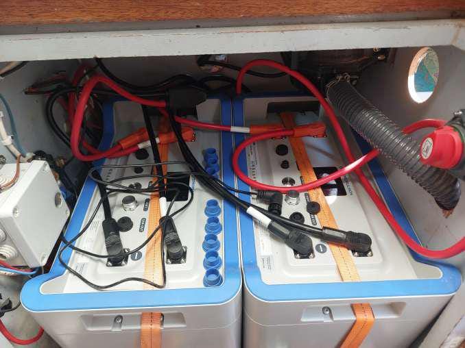 installation des batteries