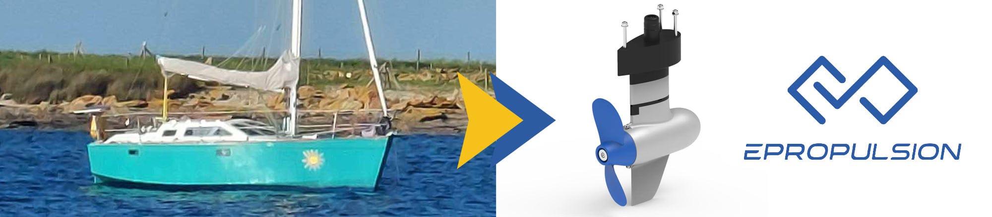 retrofit moteur électrique POD sur voilier