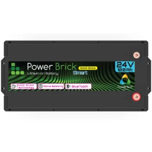 vue dessus batterie PowerBrick 24V-120Ah